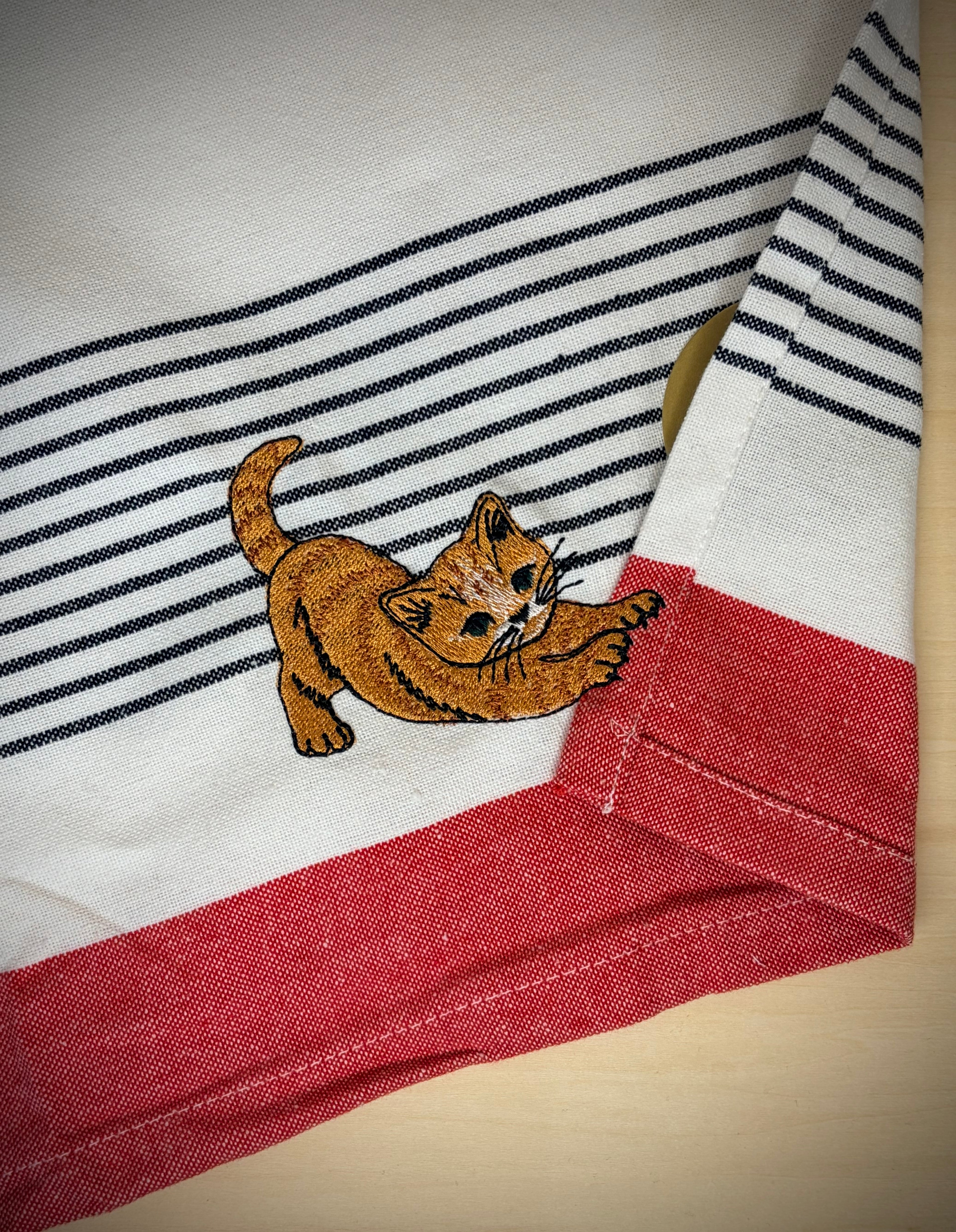 Torchon chat gourmand