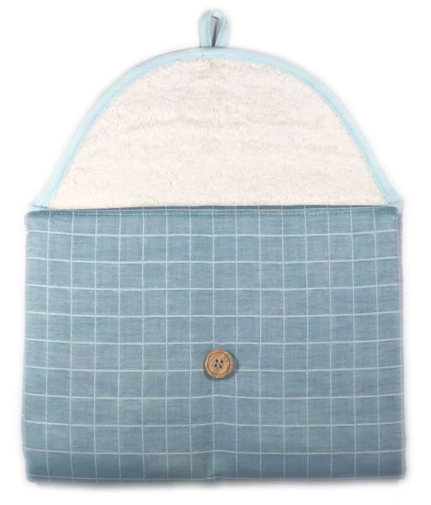 Ensemble cape de bain et tapis à langer