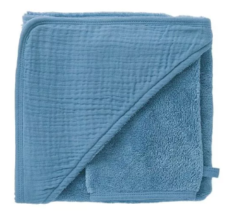 Cape de bain + gant bambou à personnaliser